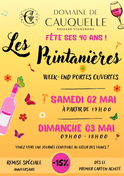 PRINTANIERES_1 au Domaine de Cauquelle_saison 2026 Les Printanières au Domaine de Cauquelle mai 2026