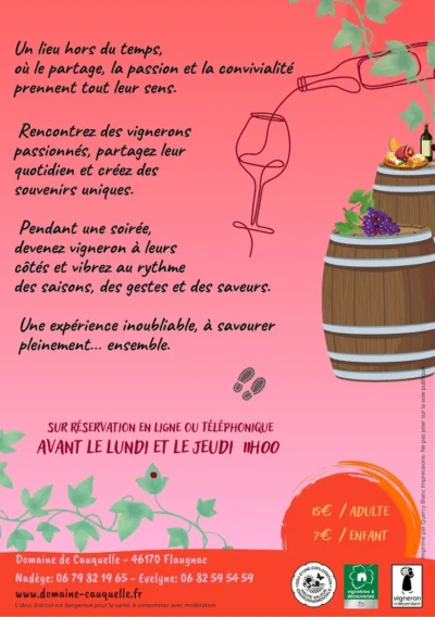 WINE-TOUR 2_Domaine de Cauquelle_saison 2026 programme du wine tour au Domaine de Cauquelle